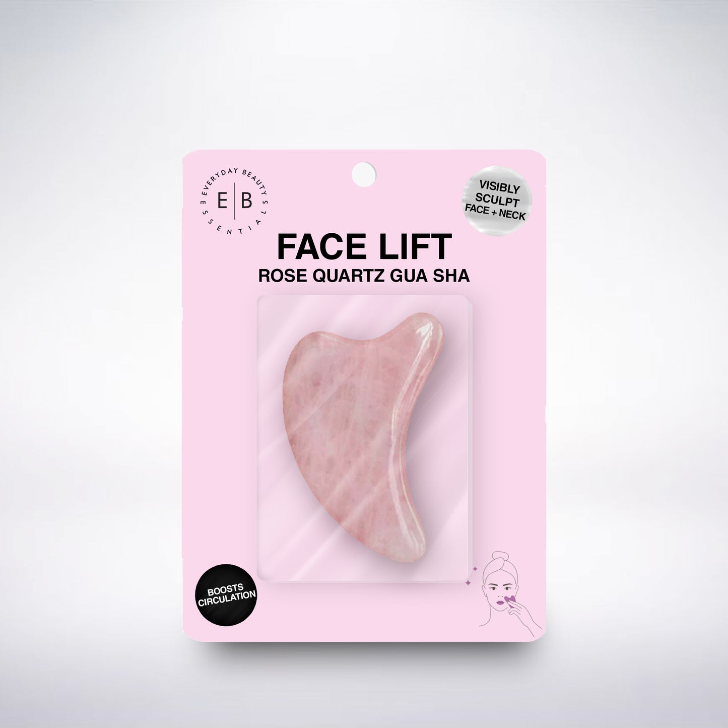 FACE LIFT – Rose Quartz Gua Sha