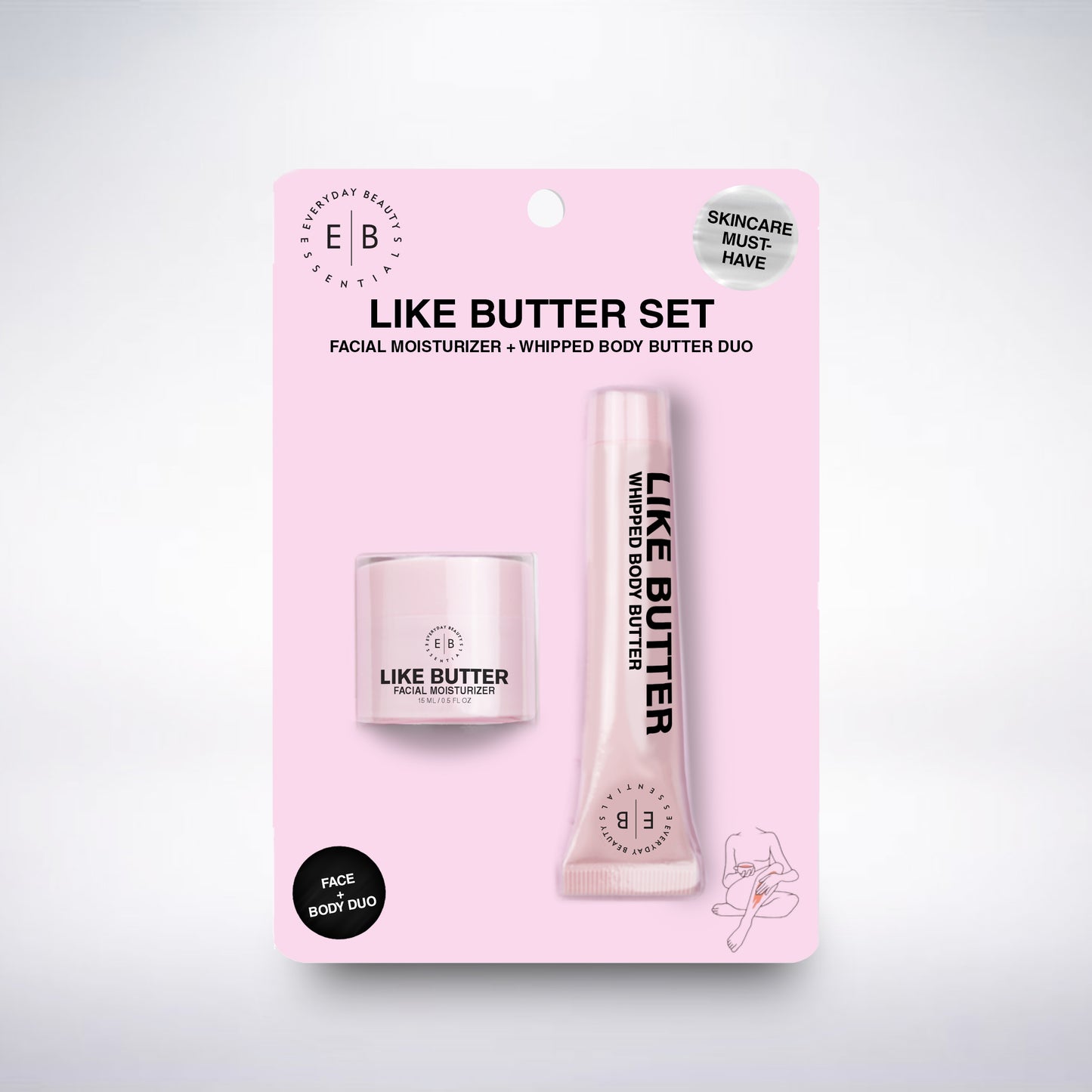 LIKE BUTTER SET β FACIAL MOISTURIZER + WHIPPED BODY BUTTER DUO
