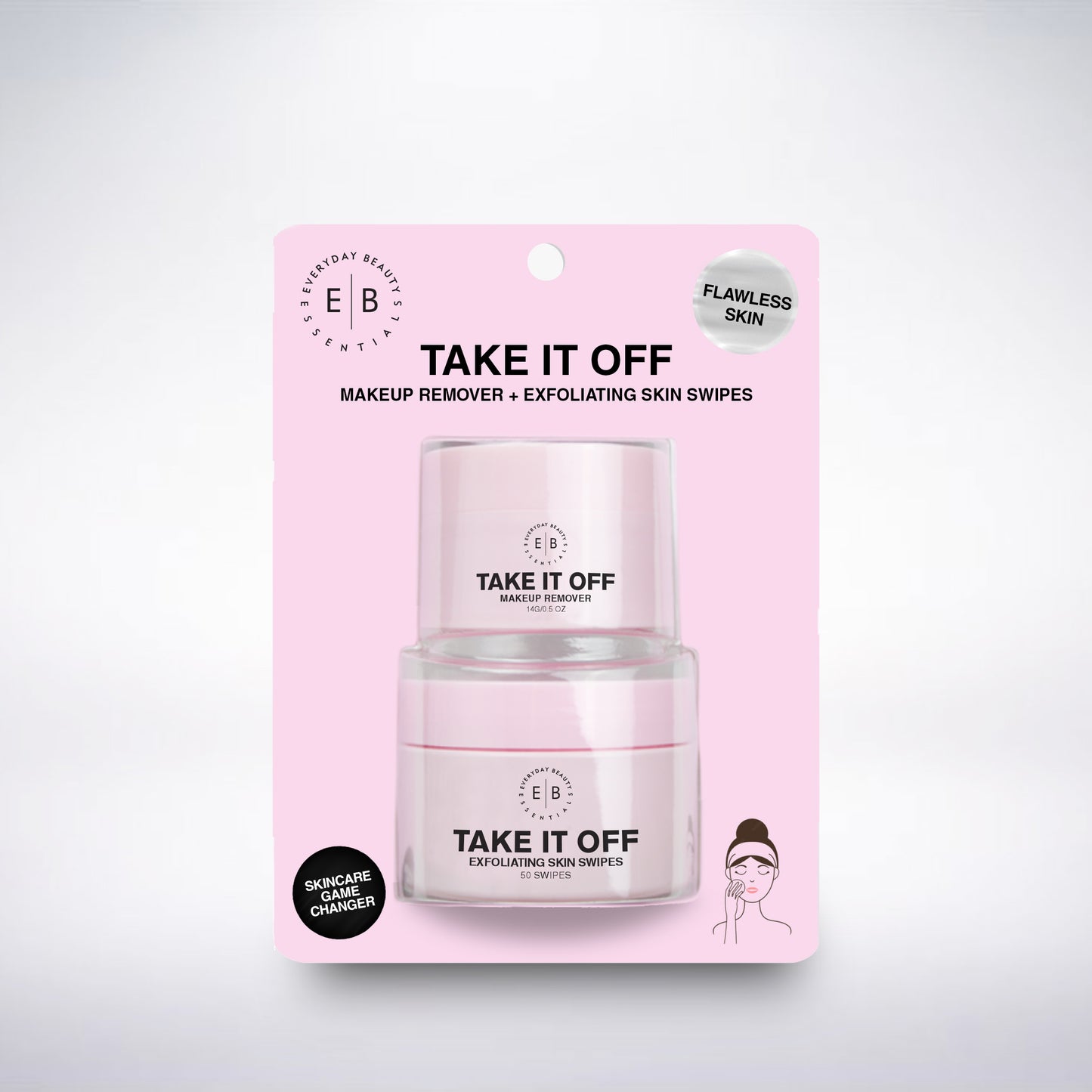 TAKE IT OFF β Makeup Remover + Exfoliating Skin Swipes